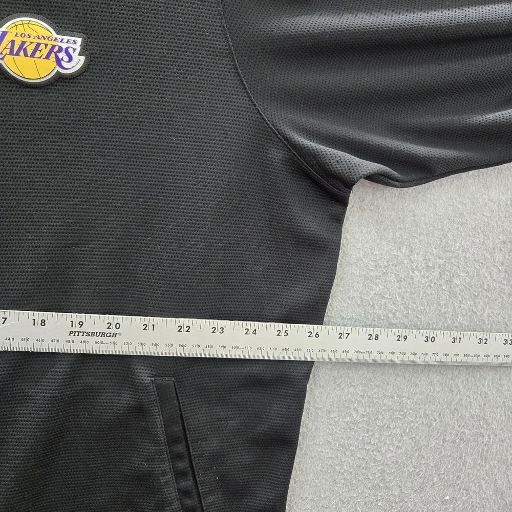 Los Angeles Lakers Men Jacket 2XL Black Track Nike Team Logo Dri-Fit Activewear